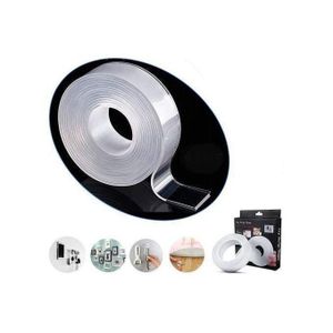 Scotch Ultra-Adhérent ,Antidérapant Double Face Réutilisable 5 Mètres