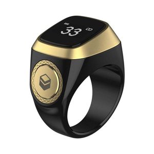 Bague tasbih digitale intelligente, compteur zikr écran OLED, rappel horaires prière, bague rechargeable pratique musulmane