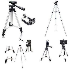 tripod Trépied 3110 pour Téléphone et appareil photo Selfie Rack avec clip de téléphone