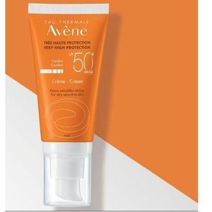 Aven ECRAN CRÈME solaire Très haute protection peau sensible sèche visage Spf50+ 50ML