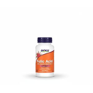Now Acide Folique 800mcg & Vitamine B12 - Soutien Énergétique, Métabolique & Santé Cellulaire - 250 Comprimés