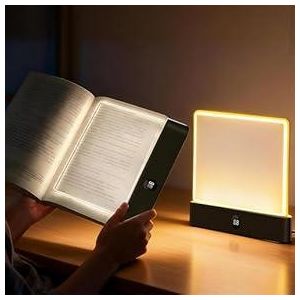 Lampe de lecture LED portable sans fil – Éclairage confortable pour les yeux – Économie d’énergie – Blanc