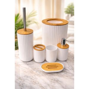 Liao ensemble accesoires Salle de bain Bambou