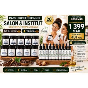 AMIRAL Bio Le Pack Professionnel conçu pour les instituts, salons de beauté et spas