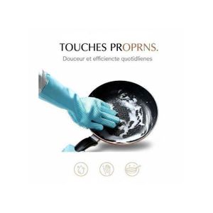 1 Paire de Gants de Nettoyage en Silicone Cuisine Magique Silicone Vaisselle Gant de Lavage ménage en Caoutchouc épurateur Cuisine Outil de Nettoyage