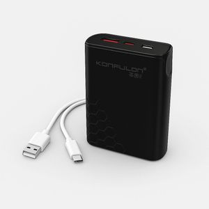 Konfulon بطارية خارجية A60 – باور بنك 10000 مللي أمبير (22.5 واط) – شحن سريع من نوع-C