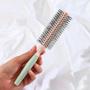  Brosse à cheveux ronde de coiffage et de brushing-Couleurs aléatoires