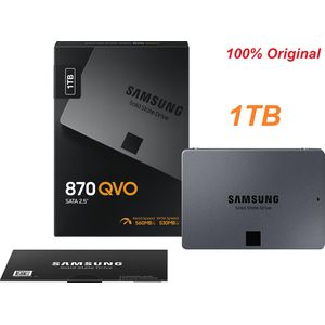 Samsung 870 QVO Original SSD Interne 1 To, SATA III, 2,5'' Vitesse 560MB/s - Technologie QLC seconde génération