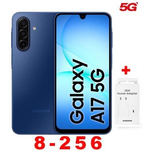 Samsung جالاكسي A17 6.7 بوصة 4G (8 جيجابايت رام + 256 جيجابايت ROM) - 50 ميجابكسل + محول - فضي