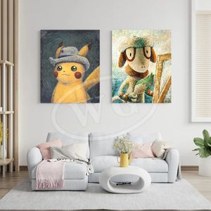 2 Poster A5 Van Gogh Museum Pokemon Anime