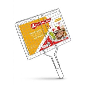Lamacom Grille de barbecue moyen modèle acier inoxydable 