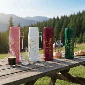 Thermos pour Boissons chaudes et froides, Bouteille Isotherme (colleur aléatoire)