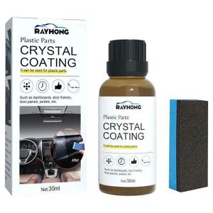 Plastique DominagroCoating pour voiture, plastique automatique, caoutchouc, réparation extérieure, propre, rafraîchir, agent de dominoration, éclat noir, joint éclaircissant