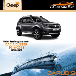 Qeep مساحات زجاج أمامي مخصصة لسيارة Dacia Duster لمسح مثالي وصامت