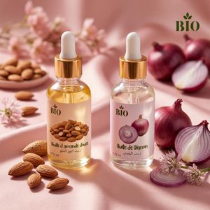 Bio Duo nutrition Huile de Amande douce 50 ml et Huile de Oignon 50 ml organic