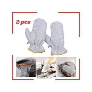 Gants Argentés Multi-Usage Antidérapants – 2 Pièces