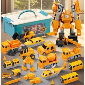 Coffret véhicules de chantier transformables – Jeu créatif et évolutif