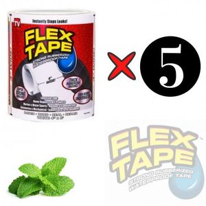 Flex Tape شريط لاصق مرن، مطاطي، قوي و مقاوم للماء مجموعة شرائط لاصقة عازلة للإصلاح Flex Tape