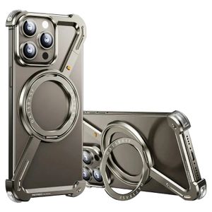 Oatsbasf Coque iPhone Z-Case - Support Rotatif 360° - Compatible MagSafe - Design Anti-Choc - Modèles iPhone 15, 15 Pro et 15 Pro Max 