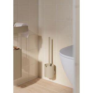 Brosse WC avec support mural beige – Élégance, gain de place et hygiène