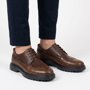 D'Urbano Grana 202 : Derby en cuir 100% Homme Marron