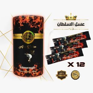 Assel SULT-MIEL معجون عشبي مختلط بالإبيميديوم - عسل ملكي للرجال - منشط طبيعي بتركيبة مكثفة جنسنج، طاقة قصوى، قوة قصوى
