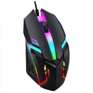 Souris avec câble 3 bouton pour pc portable led