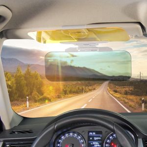 Pare-soleil de voiture universel HD anti-UV jour et nuit, lunettes anti-absorbe ouissement, bouclier de véhicule à clipser pour vue, miroir de conduite