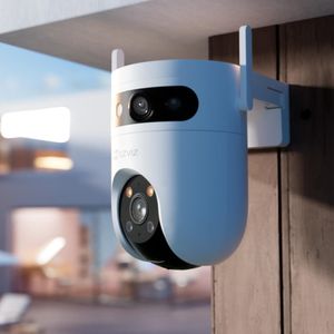 Ezviz Camera Couleur Alarme HD Autonome 2K+ Extérieure Wi-Fi Panoramique 360° avec Batterie H9C