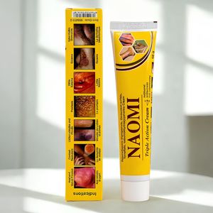 Naomi كريم ثلاثي المفعول مضاد للبكتيريا، مضاد للعيوب، مضاد للفطريات