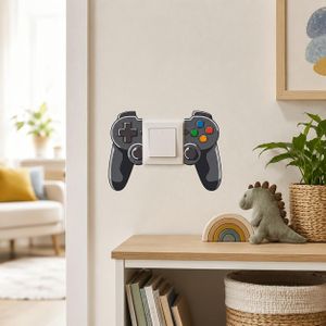 1pc, Console de Jeux Rétro, Style Moderne Design Créatif, Autocollant Switch, Convient pour Salon, Chambre, Bureau, Esthétique de l'Espace Domestique, Facile à Coller, Facile à Enlever, Étanche, Autocollant Mural de Surface Mate, Cadeau de Fêtes, Usage 