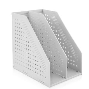 Deli PORTE-REVUES /ORGANISATEUR DE BUREAU POUR L'ORGANISATION ET LE  STOCKAGE W78999 GRIS CLAIR à prix pas cher