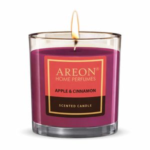 Areon Bougie Parfumée Apple & Cinnamon – Parfum intense et élégant