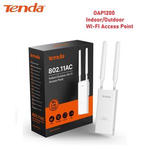tenda Point d’accès Wi-Fi Intérieure/Extérieure (200m) OAP1200 AC1200 Gigabit Wireless Access Point, Dual Band, 1 Port Gigabit Ethernet Support PoE+/Passive PoE, Wall Mount/Pole, IP65 Waterproof, MU-MIMO, AP/Repeater Modes