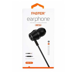 Faster Écouteurs Intra-auriculaires Filaire FHF-11C Faster, Noir