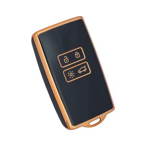 Coque Clé, Etui Cles Étui Clés Carte Adapté pour Renault Scenic 4 Megane Talisman Koleos Kadjar Clio Captur Espace Zoe Dacia Duster, Couvre Clef Cache Cle Voiture Telécommande - model couleur aléatoire