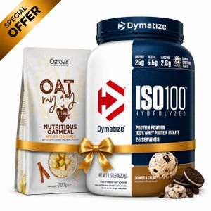 Dymatize ISO100 مهدرج 620 جرام كوكيز وكريمة – أداء، استعادة وهضم مثالي