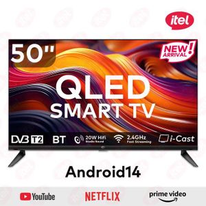 Itel تلفزيون ذكي QLED مقاس 50 بوصة