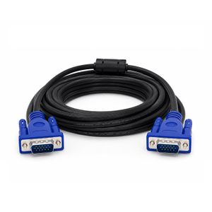 Câble VGA 5M Haute Qualité avec Filtre Anti-Interférence – Connexion Écran & PC Stable