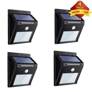 Lampe Solaire LED avec Détecteur de Mouvement  PACK x4