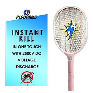 Raquette Électrique Anti-Insectes Rechargeable – Avec Crochet pour Suspension Murale