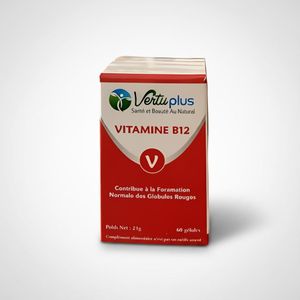 Vertu Plus Vitamine B12, Complément Alimentaire, 60 Gélules