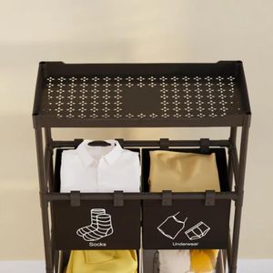 Panier à Linge Pliable Avec 3 Compartiments Pour Un Rangement Pratique et Malin dans Votre Vestiaire