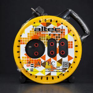 Enrouleur Électrique ALTEC 230V 6A – 3 Prises – 800W Enroulé / 1500W Déroulé