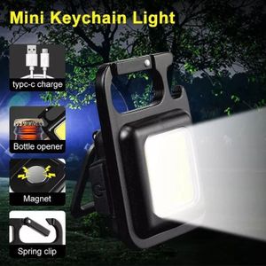 Mini lampe de poche LED porte-clés lumière torche de poche Portable étanche