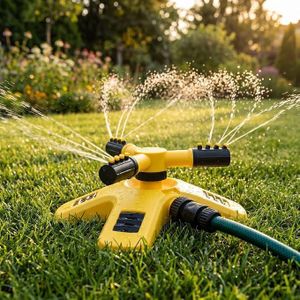 Arroseur de Jardin pour Enfants 3 à 7 Ans, Jouet Arroseur d’Extérieur 360° Rotatif à Grande Surface, Arroseur de Pelouse et Potager, Fontaine à Eau Circulaire, Jouet d’Eau d’Été pour Jardin et Extérieur