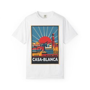 CAPRI T-shirt Design URBAN STYLE VILLE CASA BLANCA & Unisexe 100% coton 