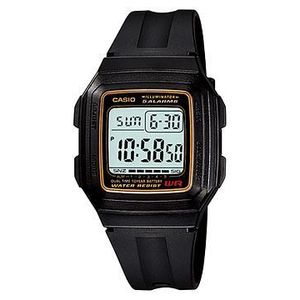 Casio Montre Numerique pour Homme F-201WA-9ADF Etanche Quartz Résine