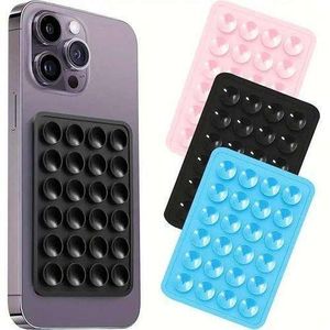 6 Pc Support de Coque de Téléphone à Ventouse en Silicone, pour iPhone et Android ( couleur aléatoire)