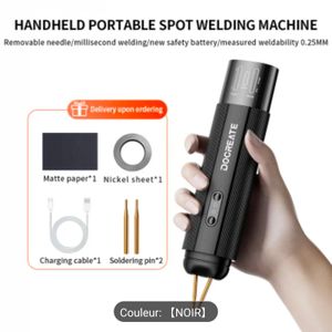 Soudeur à point portable, rechargeable, modes automatique et manuel, adapté pour souder des batteries 18650, des plaques de nickel et de l'acier.